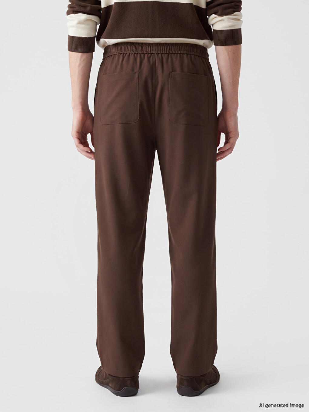 Braon Pantalone Muškarac-3