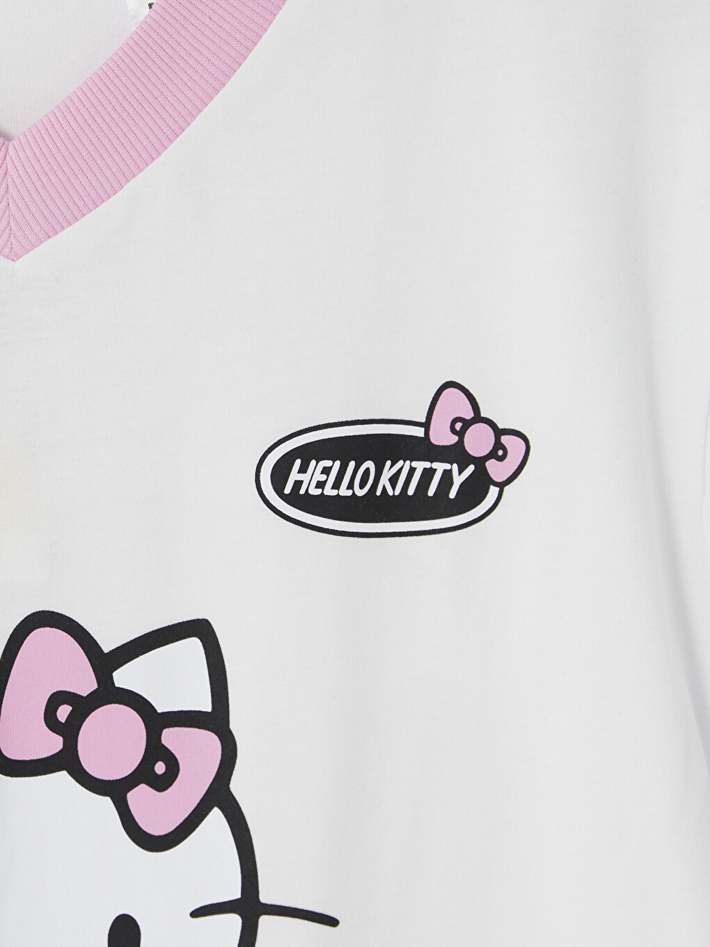 Hello Kitty Printed %100 Cotton Women's T-shirt-3
