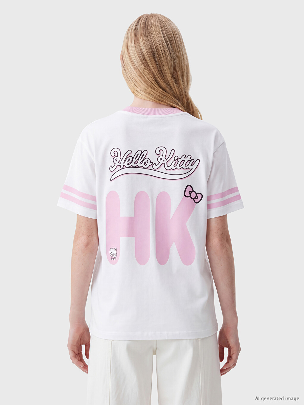 Hello Kitty Printed %100 Cotton Women's T-shirt-7