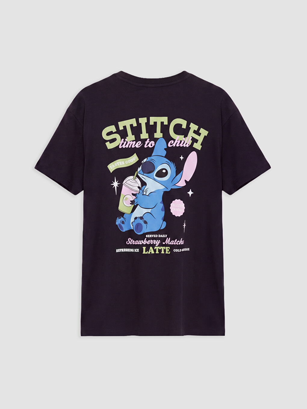 Stitch Printed %100 Cotton Women's T-shirt-1