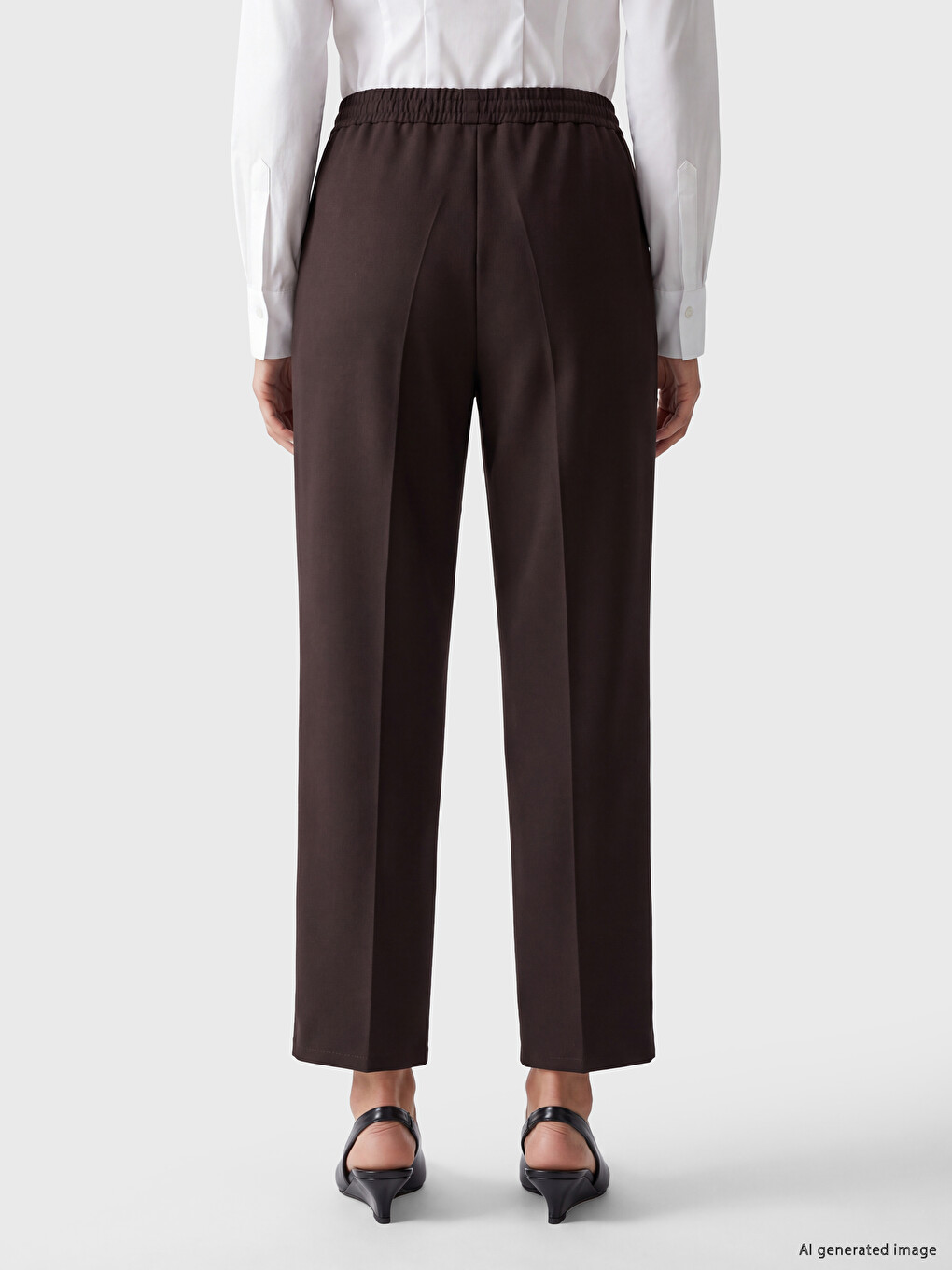 Woman Brown Trousers-3