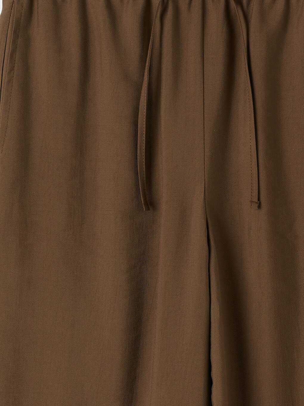 Haki Beli Lastikli Geniş Paça Kadın Pantolon-2