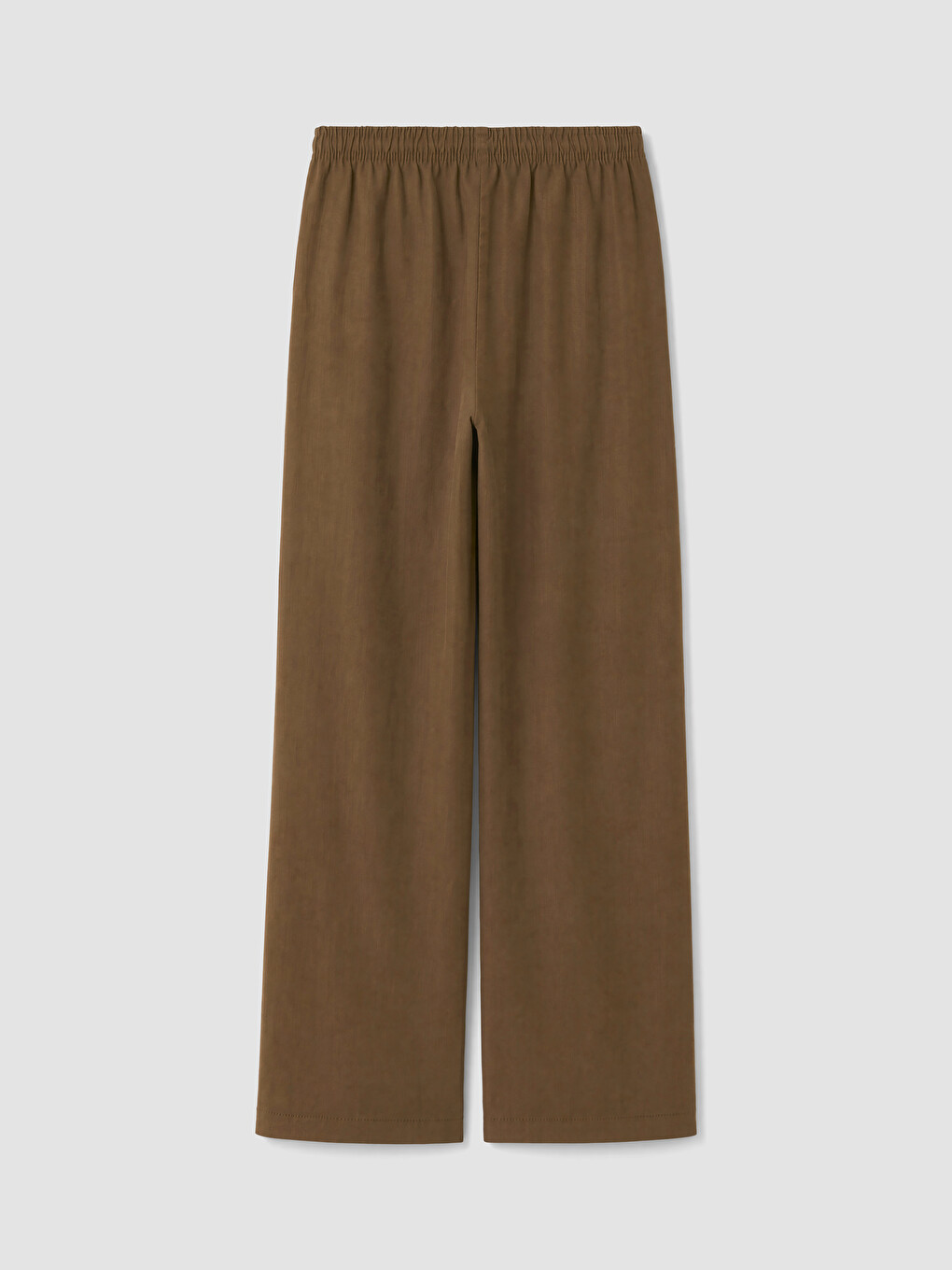 Haki Beli Lastikli Geniş Paça Kadın Pantolon-3