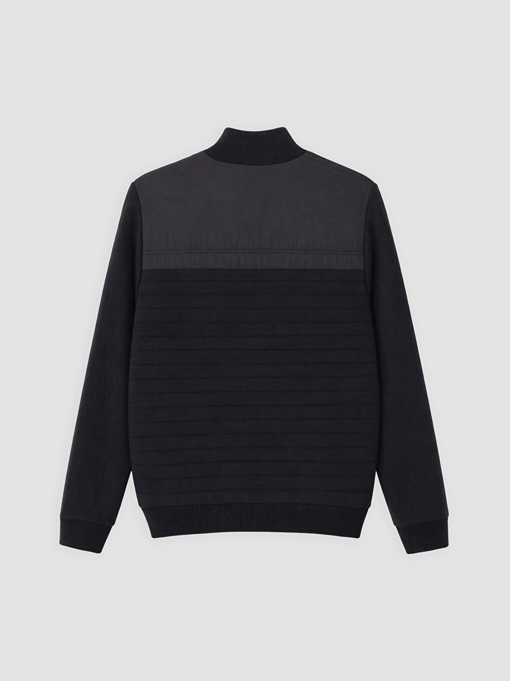 Lacivert Regular Fit Dik Yaka Erkek Triko Hırka-4