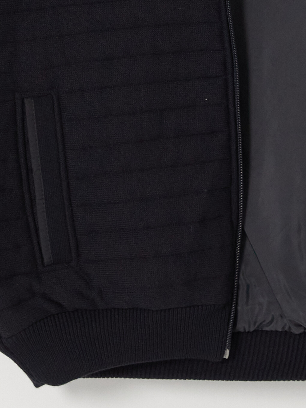 Lacivert Regular Fit Dik Yaka Erkek Triko Hırka-6