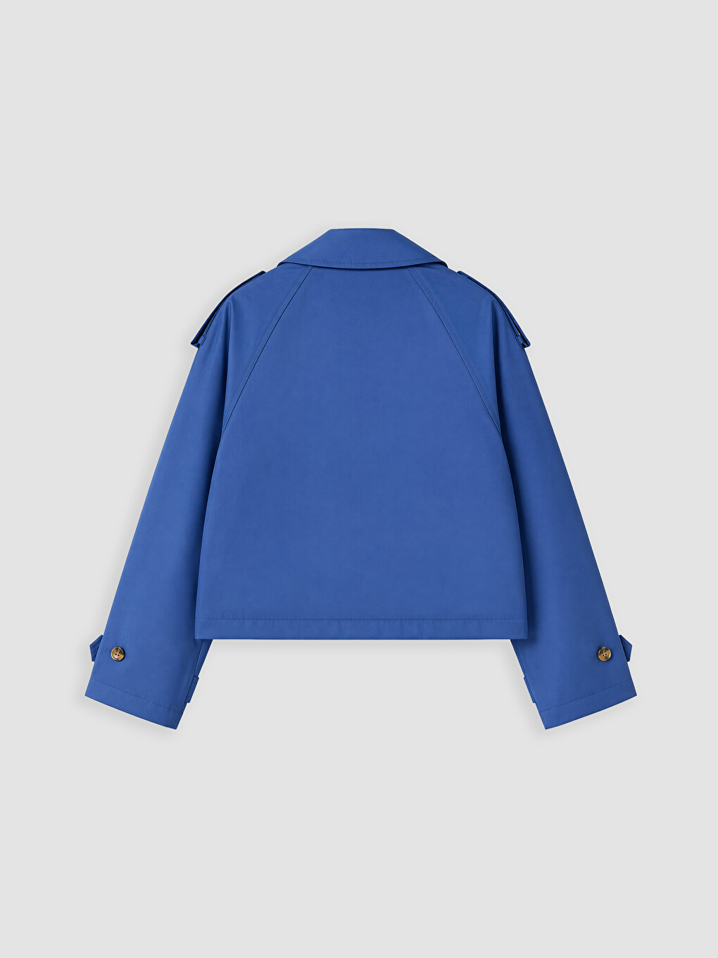 Woman Blue Trench Coat-2