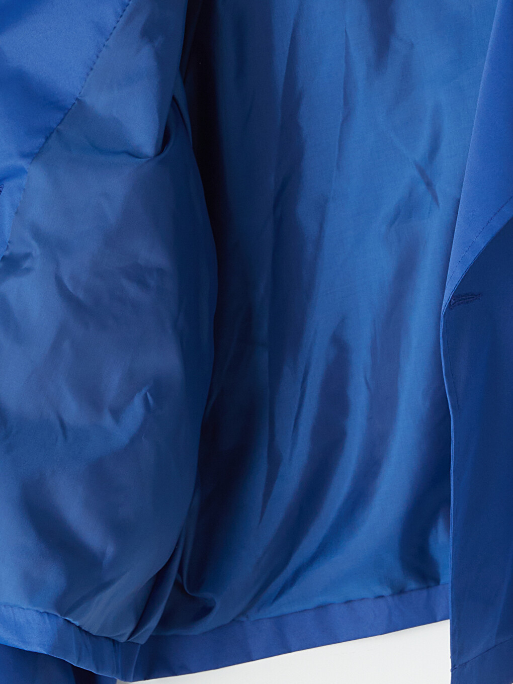 Woman Blue Trench Coat-4