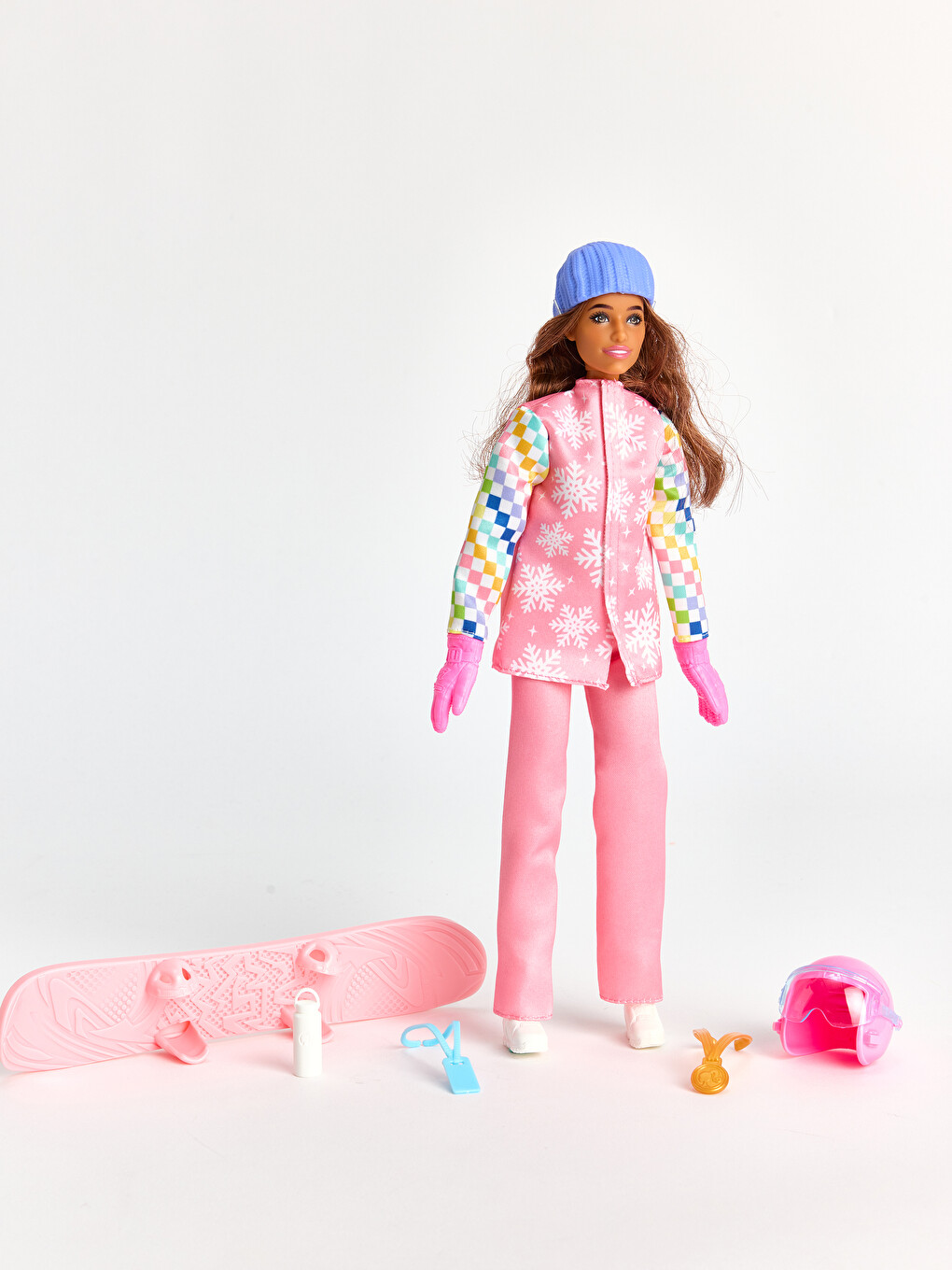 Snowboard Sporcusu Barbie Bebek-2
