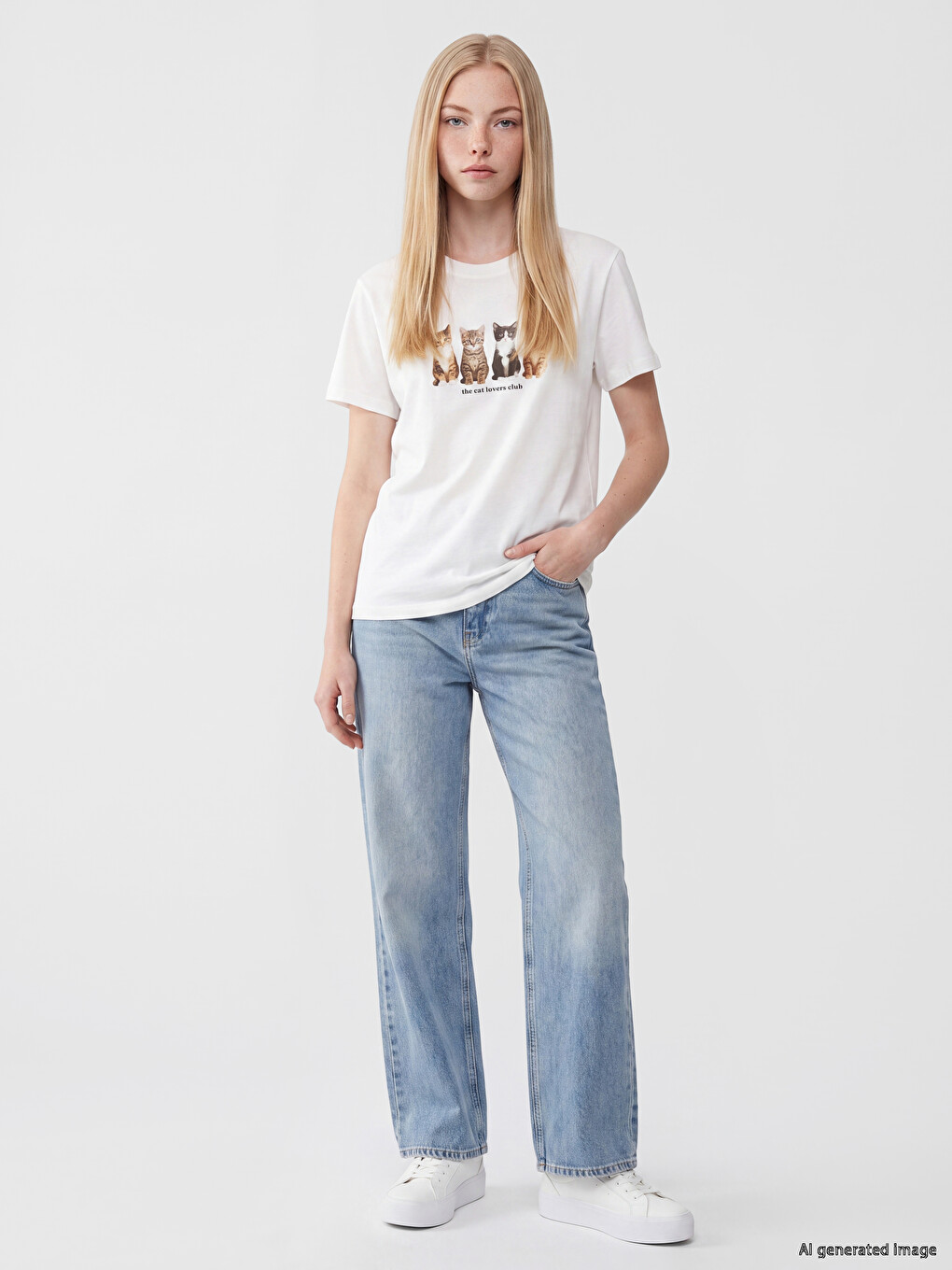 Femër E Bardhe T-shirt-1