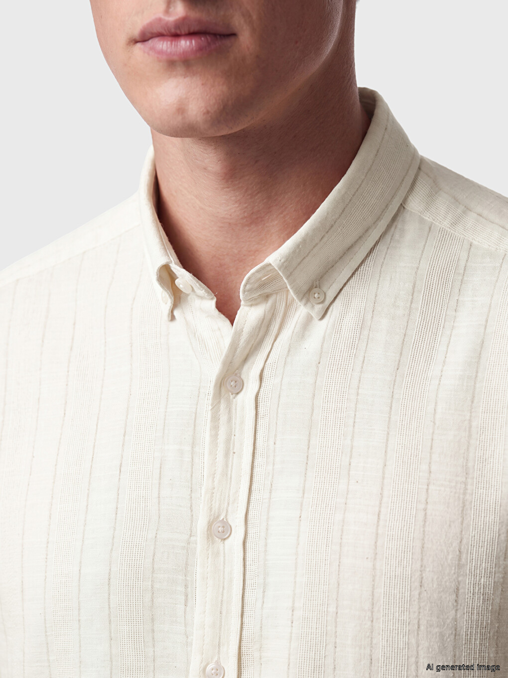 Standard Fit Textured Men's Shirt-2