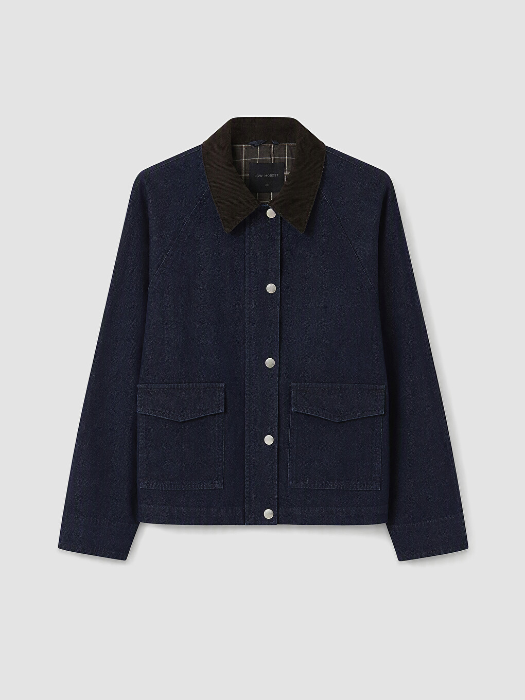 Velvet Collar Women's Jean Jacket