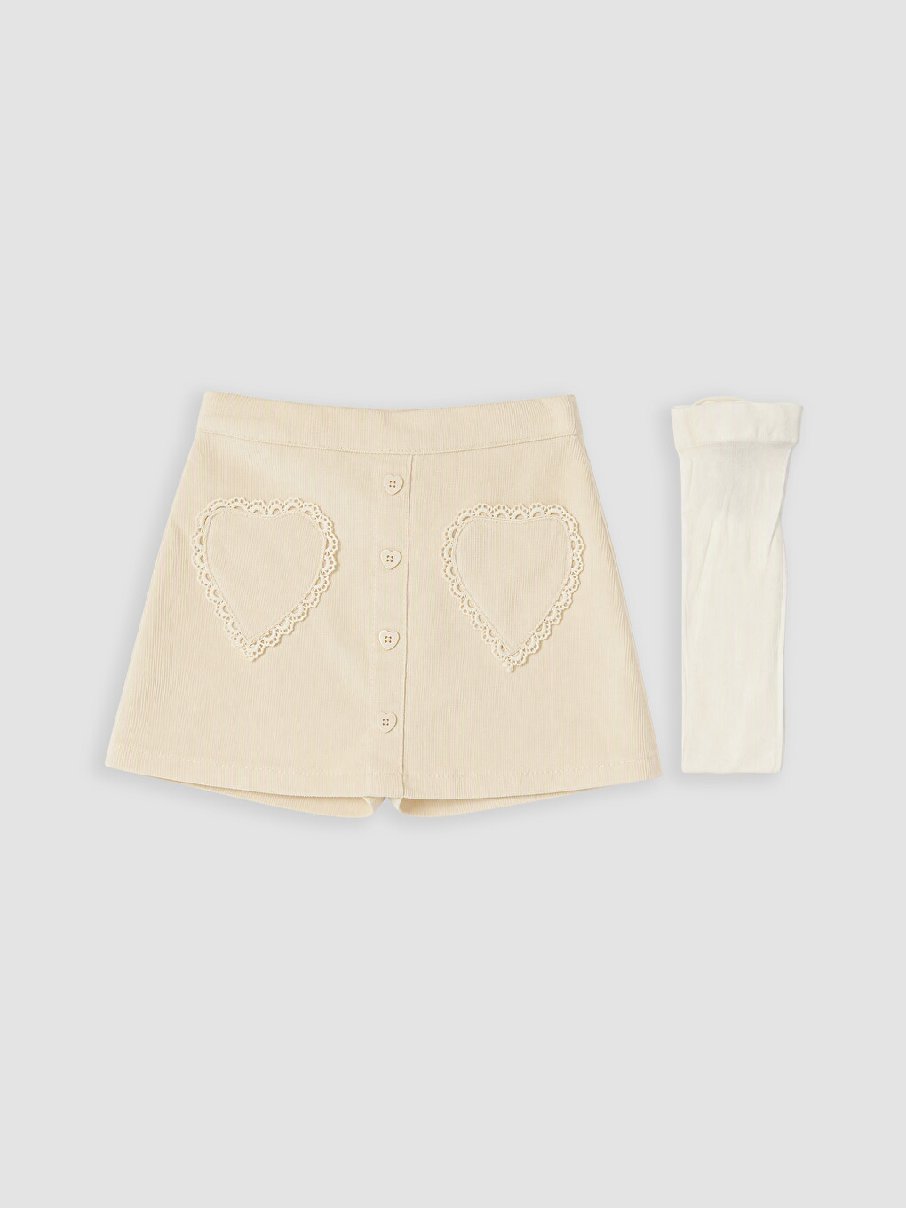 Girl Beige Skort