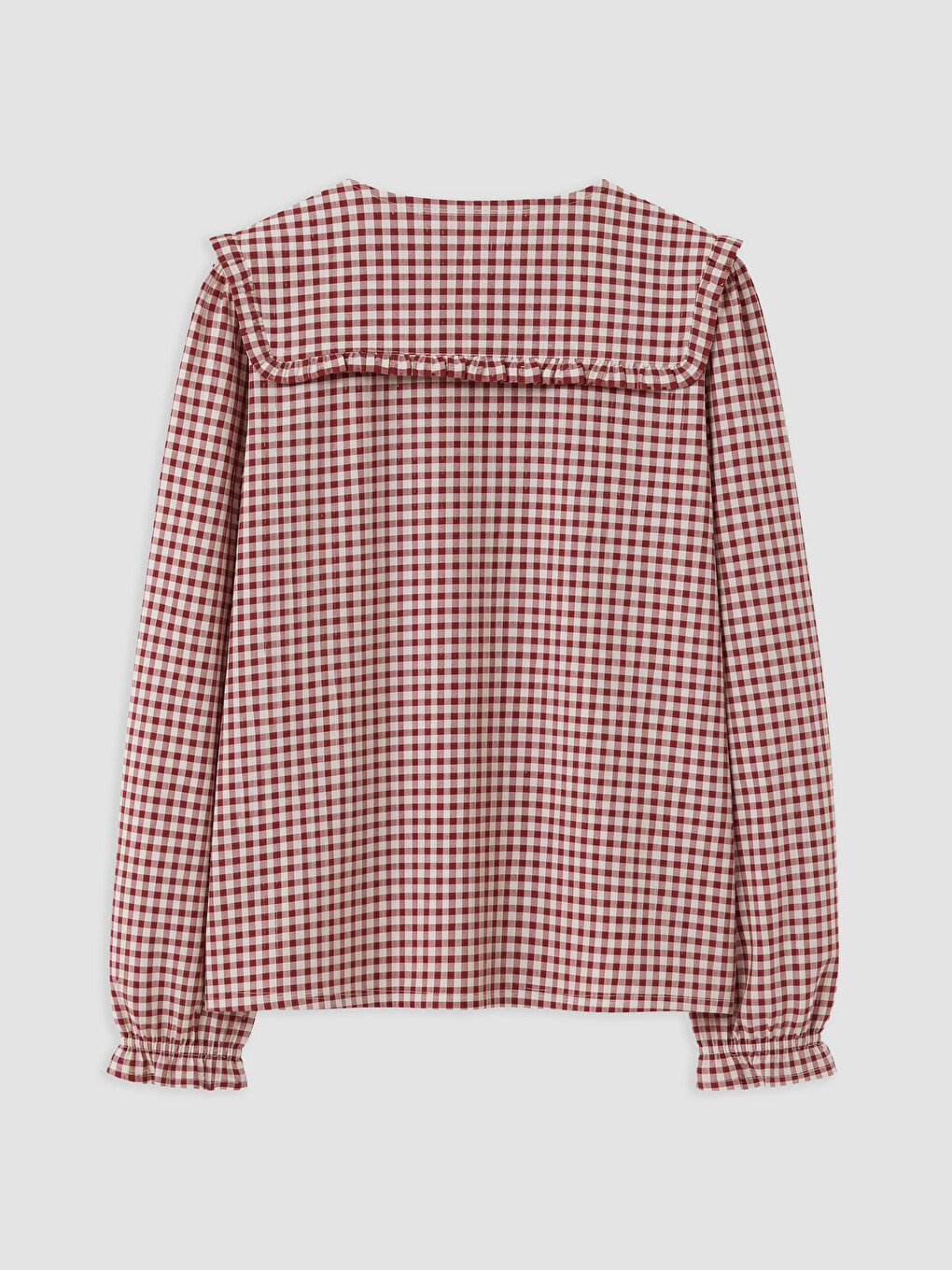 Plaid Girls' Shirt And Sweater-4