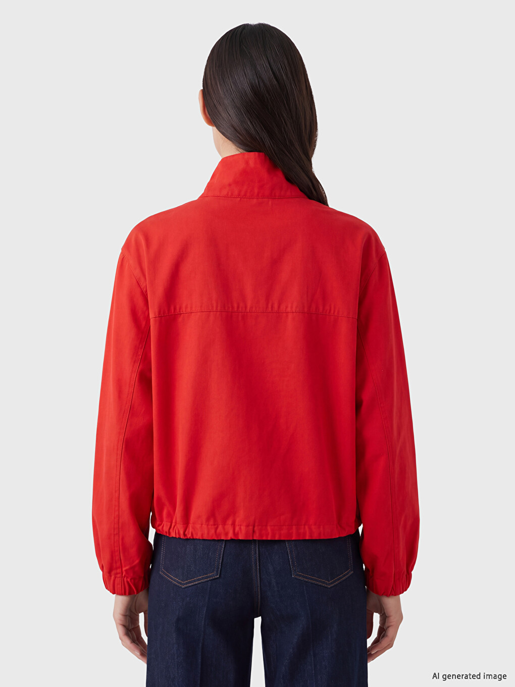 Mock Neck Oversize Women's Coat-3