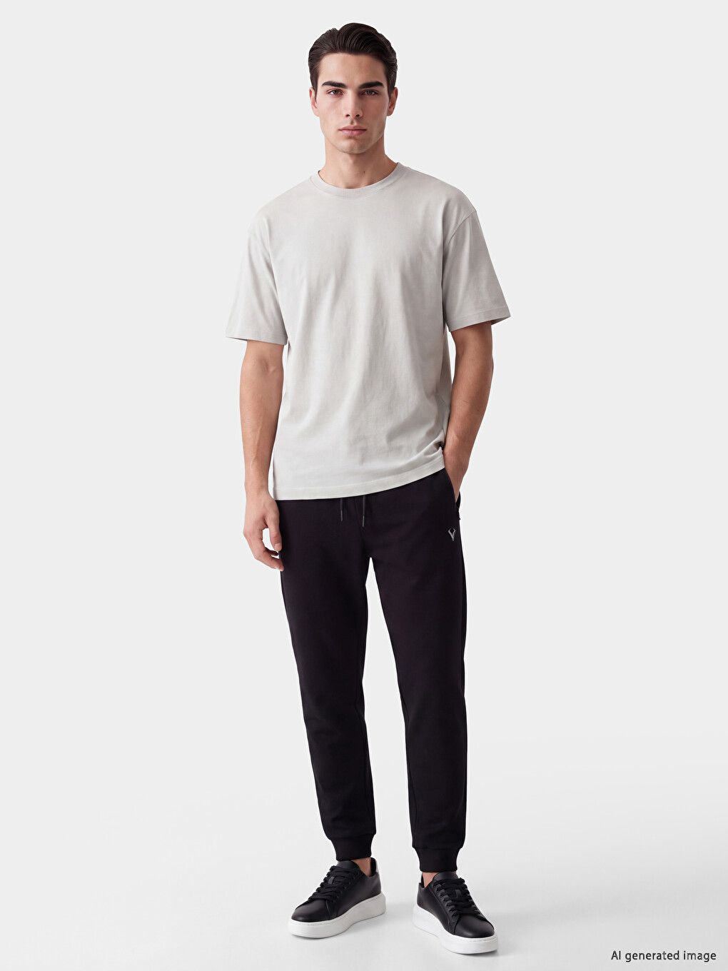 Siyah Regular Fit Erkek Jogger Eşofman Altı