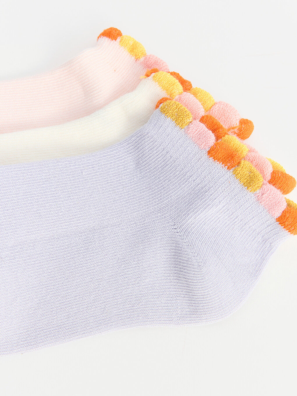 Girl Pink Trainer Socks-4