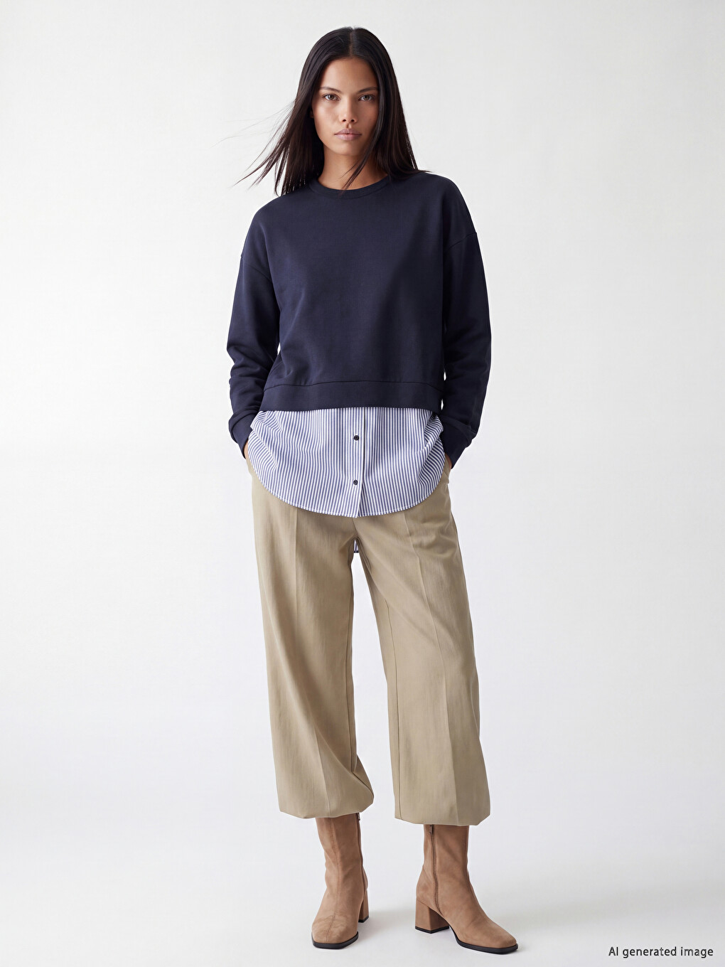Soft Touch Women's Sweatshirt Tunic-1