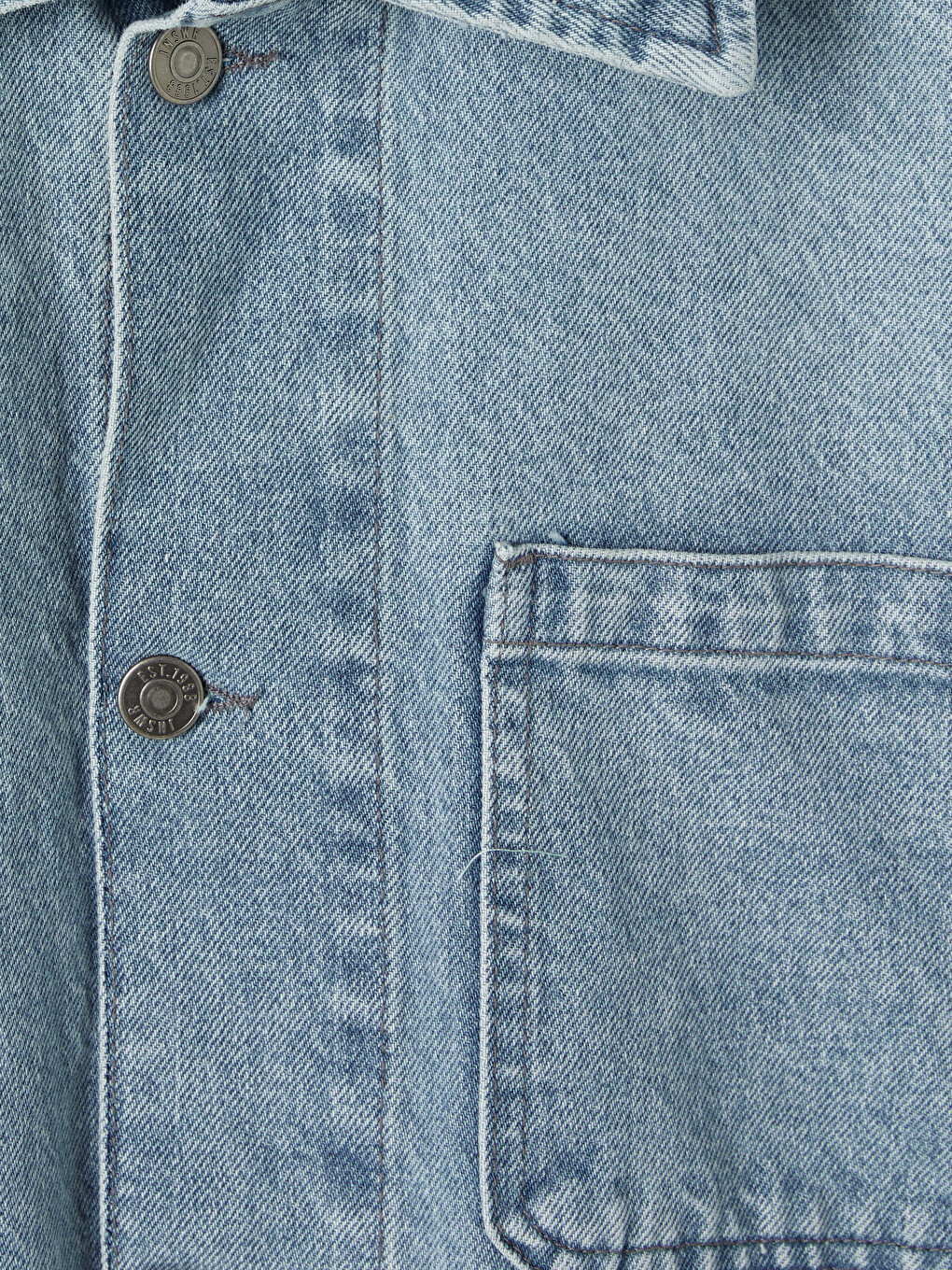 İndigo Loose Fit Erkek Jean Ceket-6