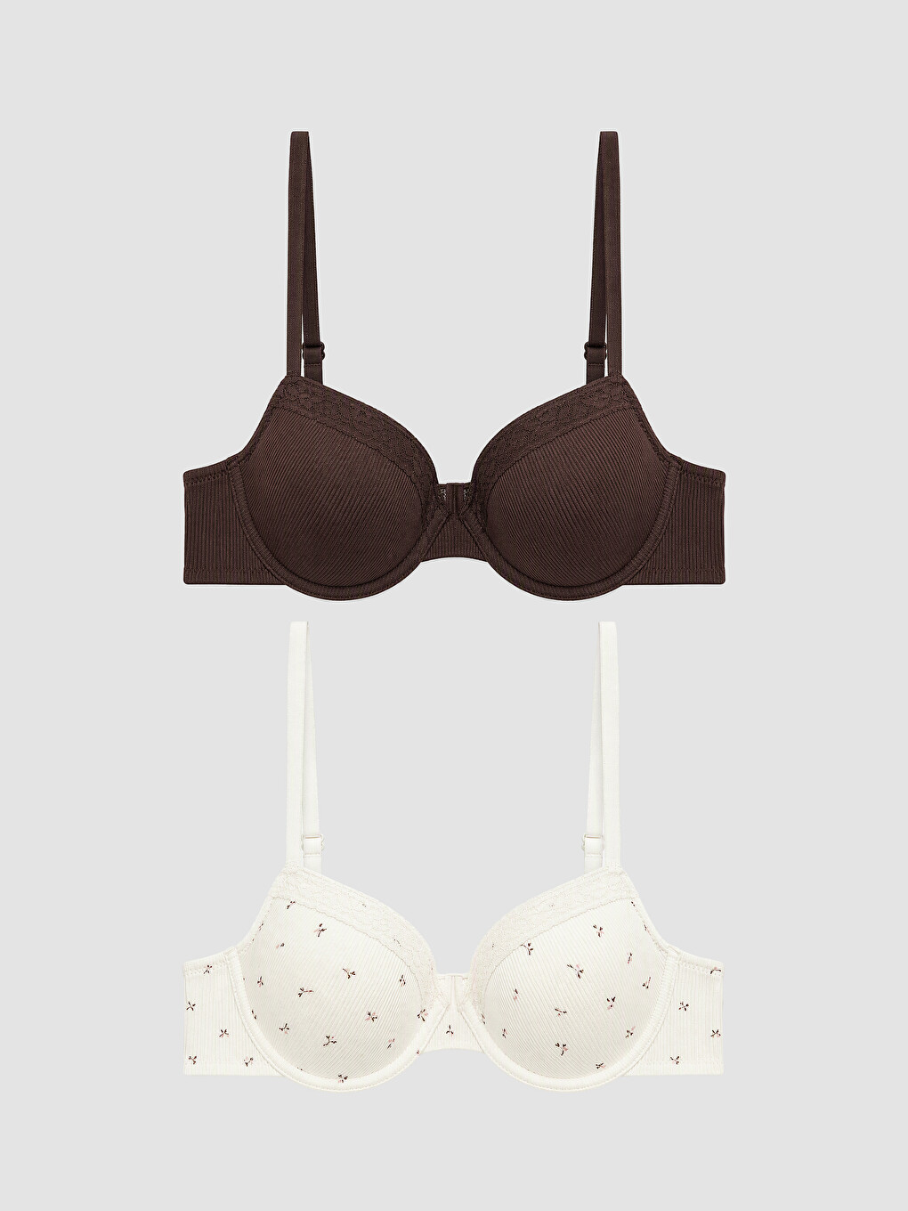 Wired Half Padded T-shirt Bra 2 Pack