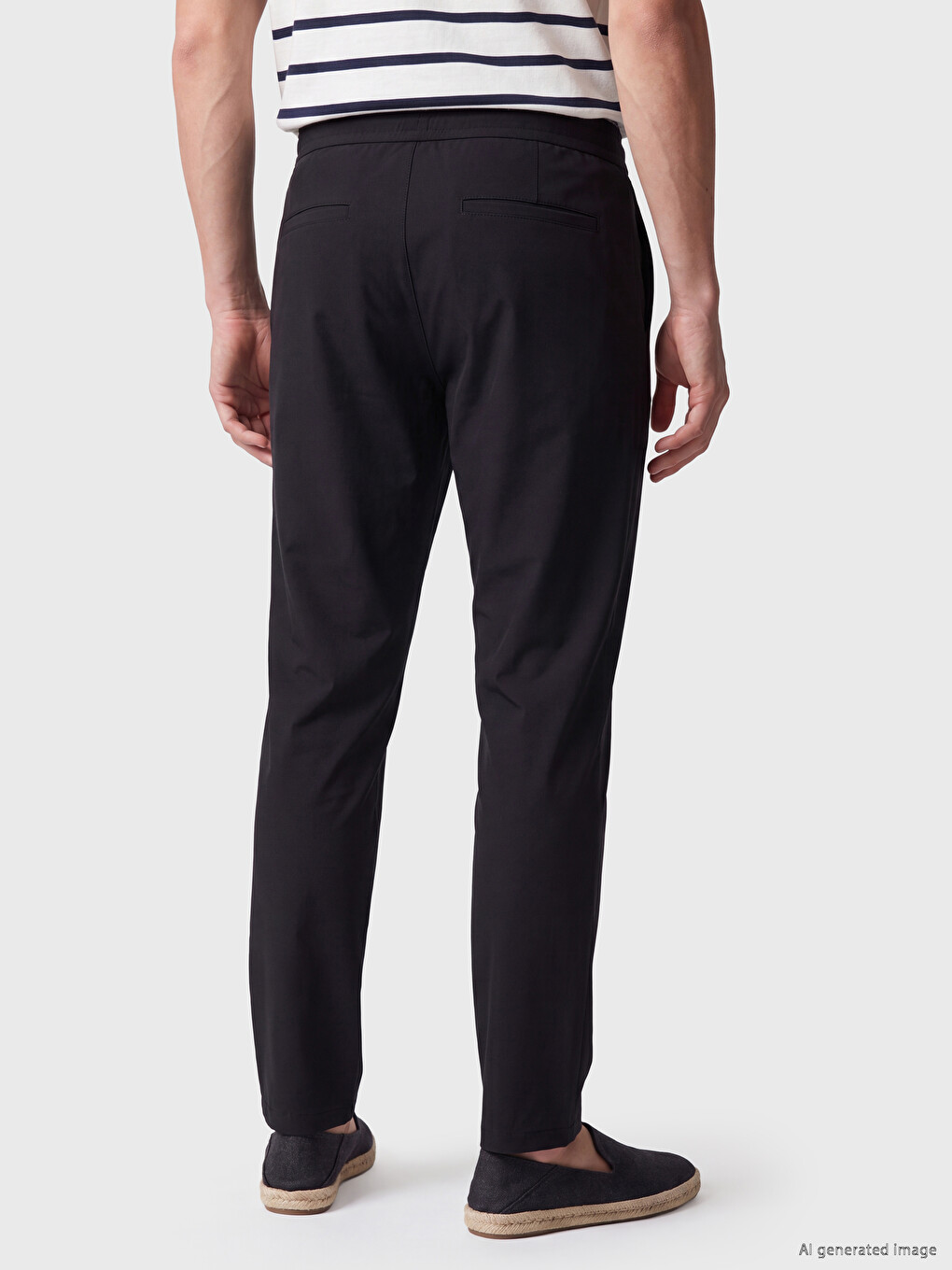 Slim Fit Gabardine Men's Trousers-3