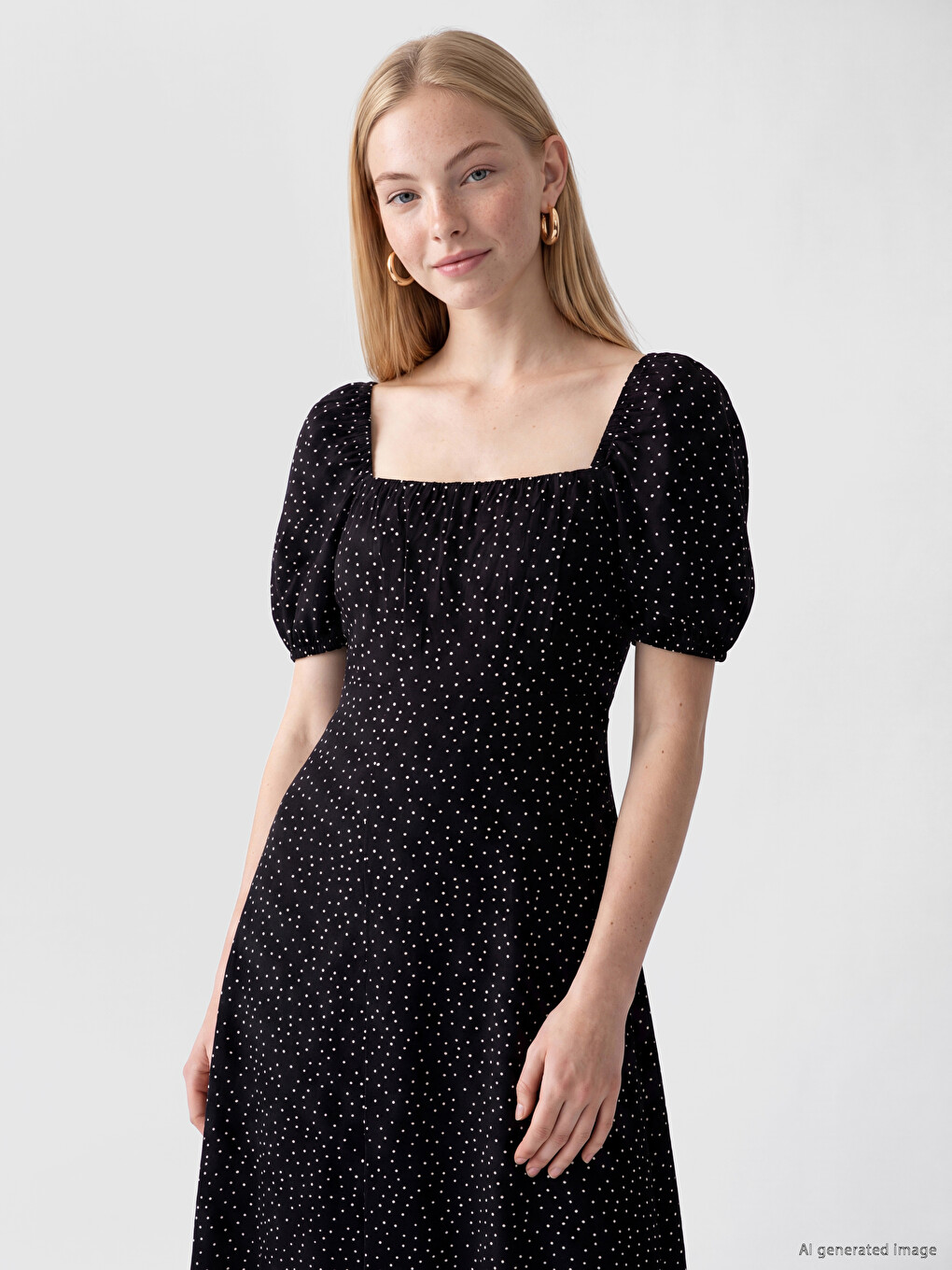 Frau Schwarz Kleid-1