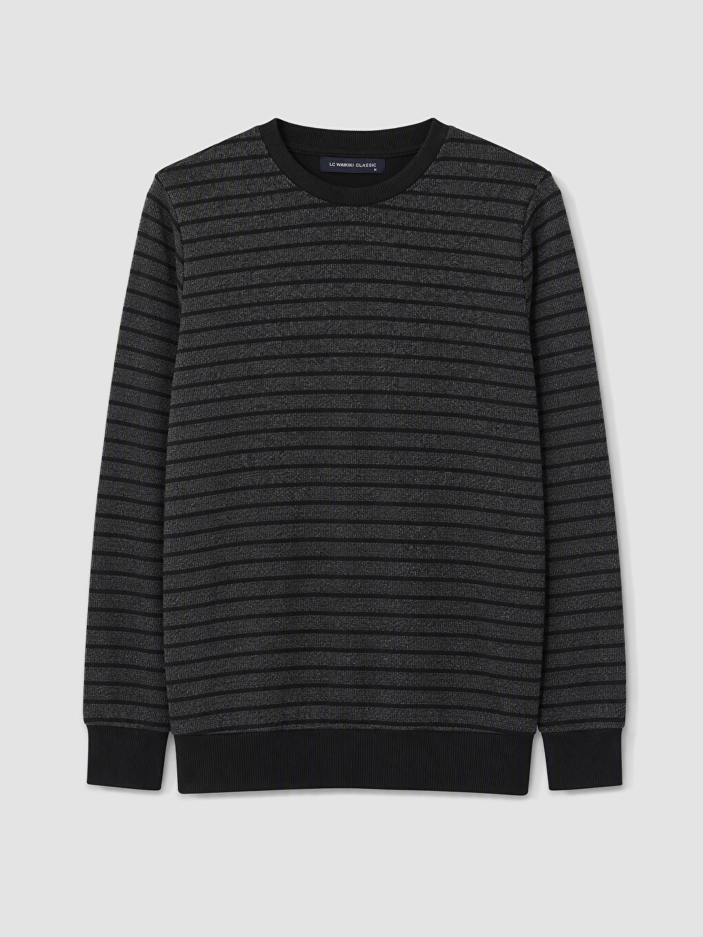 Crew Neck Striped Men's Sweatshirt