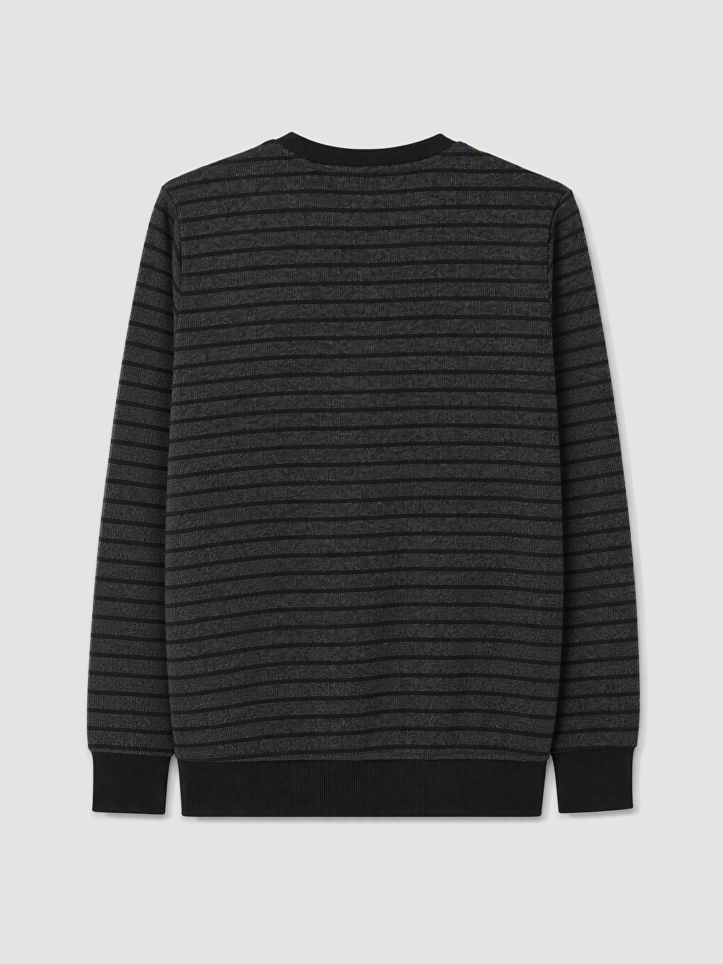Crew Neck Striped Men's Sweatshirt-1