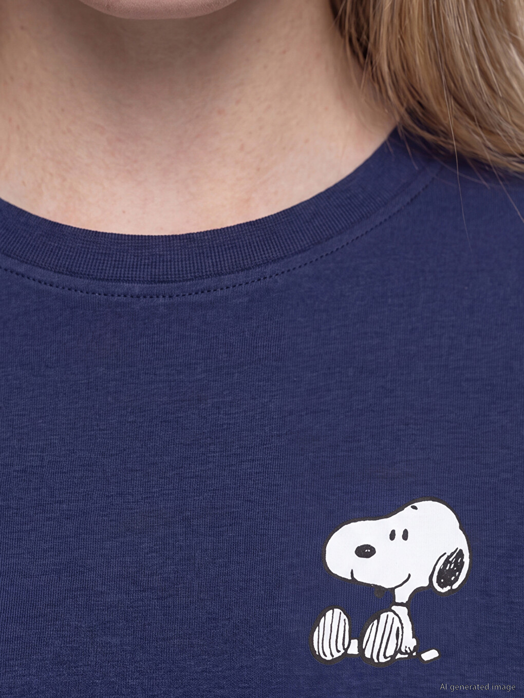 Женская Футболка Snoopy Из 100% Хлопка С Принтом-3