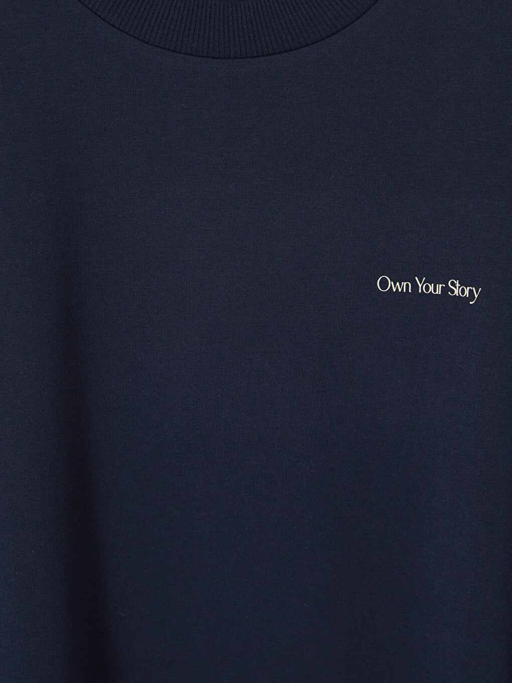 Lacivert Baskılı Oversize Kadın Sweatshirt Tunik-2