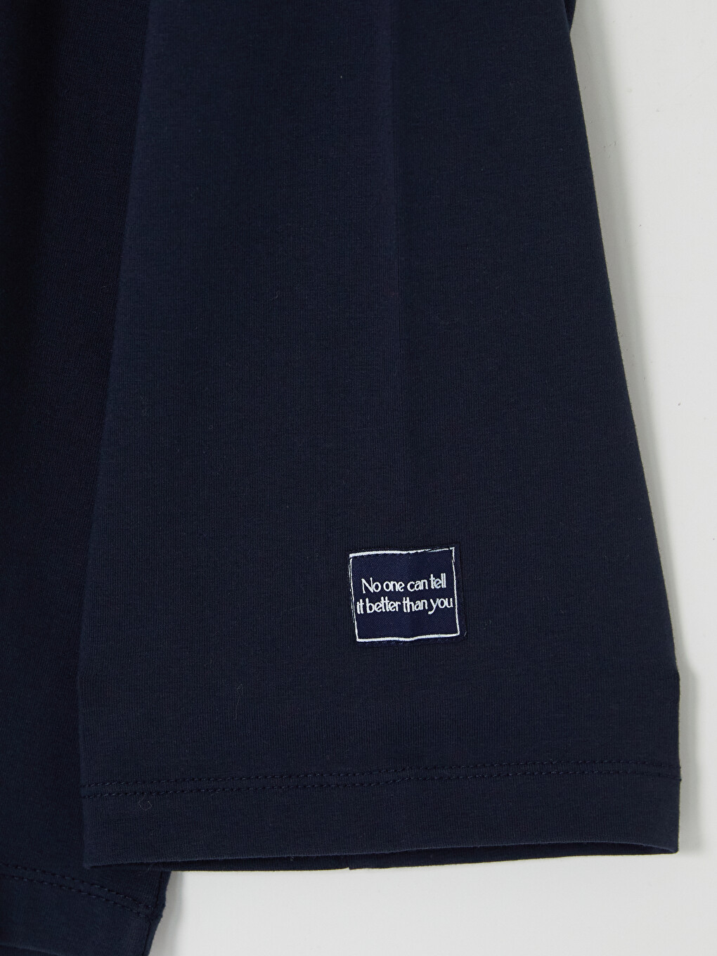 Lacivert Baskılı Oversize Kadın Sweatshirt Tunik-3