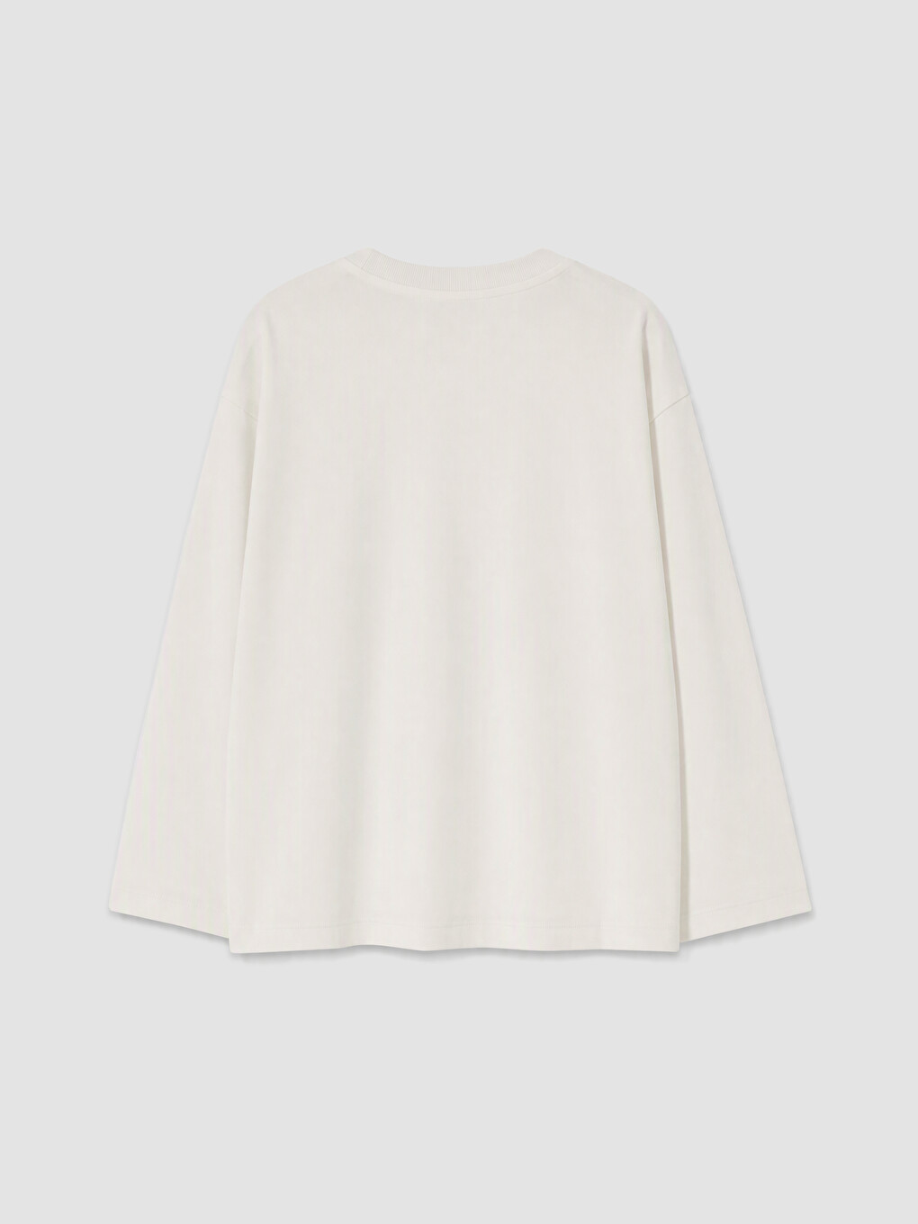 Beyaz Baskılı Oversize Kadın Sweatshirt Tunik-1