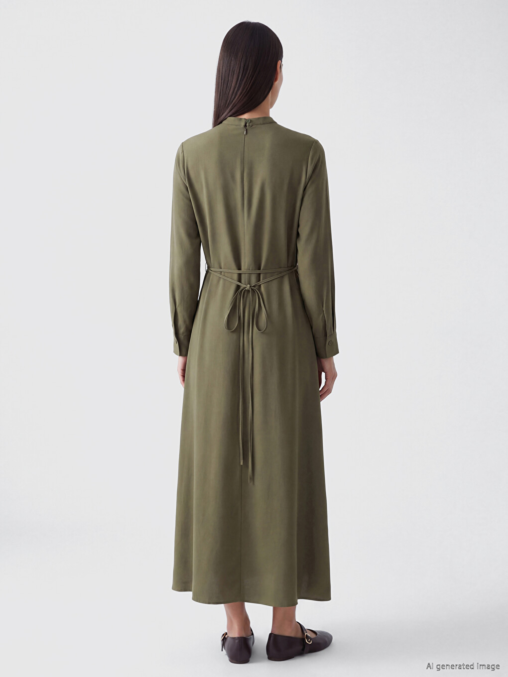 Woman Khaki Dress-3