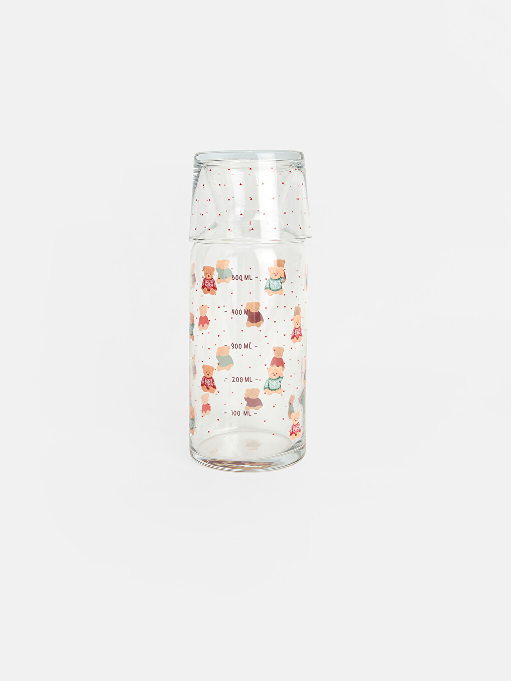 Karışık Ayı Teddy Baskılı Cam Sürahi 700 Ml-3