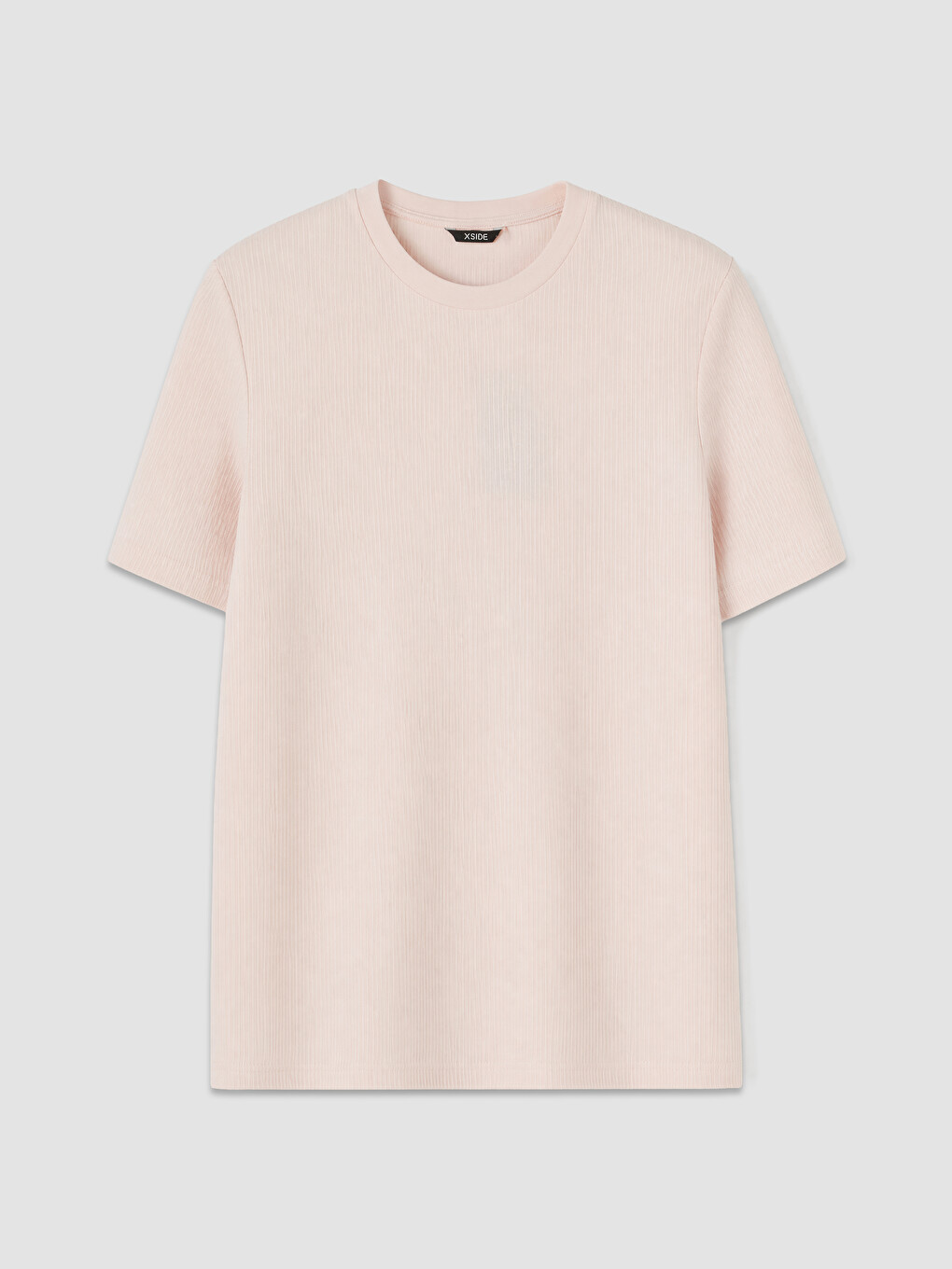 Pembe Bisiklet Yaka Erkek Tişört