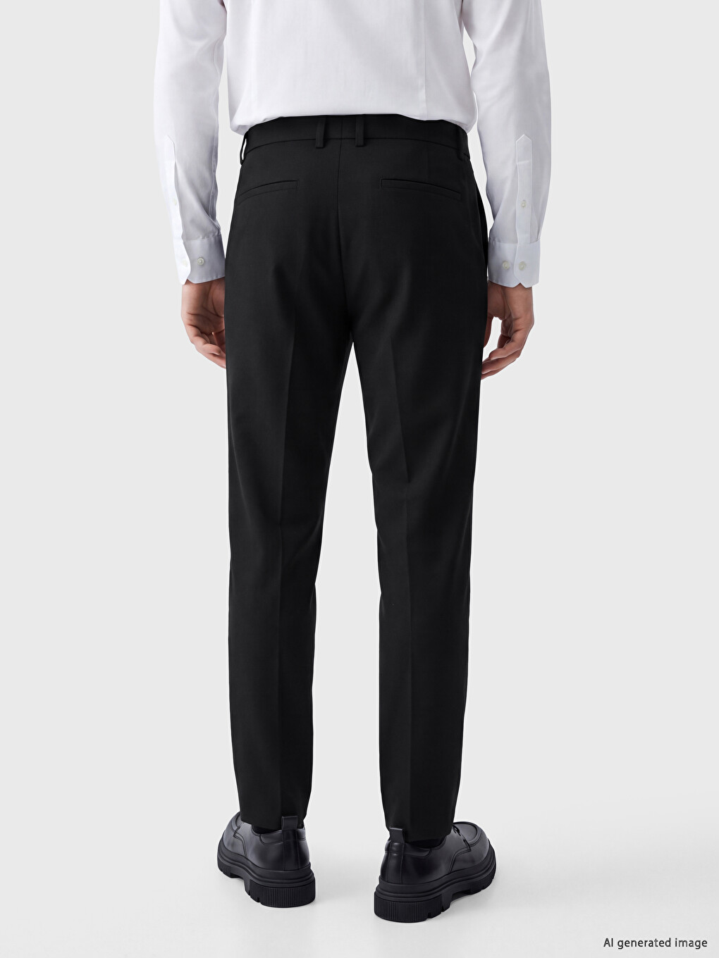 Siyah Regular Fit Erkek Pantolon-3