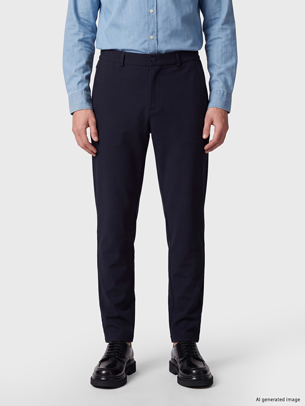 Lacivert Regular Fit Erkek Pantolon-1