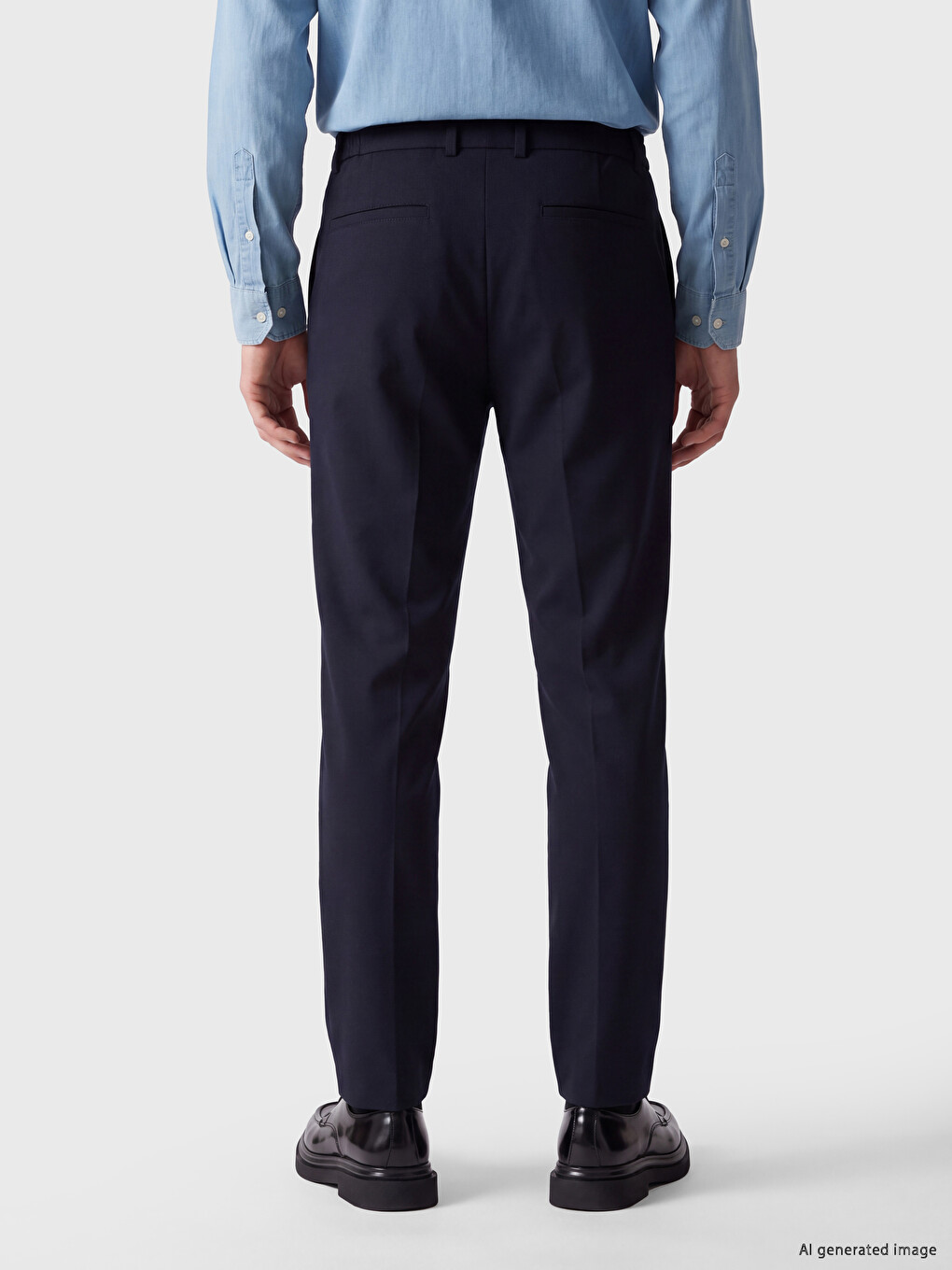 Lacivert Regular Fit Erkek Pantolon-3