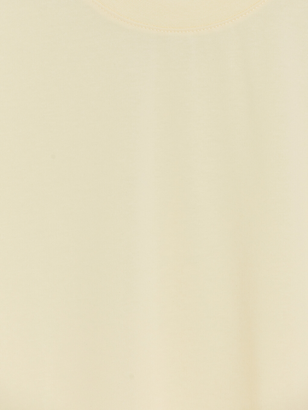 Sarı Loose Fit Bisiklet Yaka Erkek Spor Tişört-6