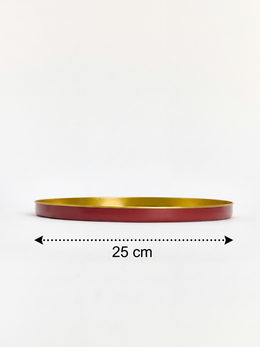 Karışık Baskılı Metal Tepsi 25 Cm-1