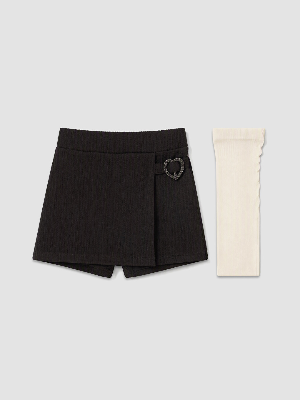 Girl Black Skort