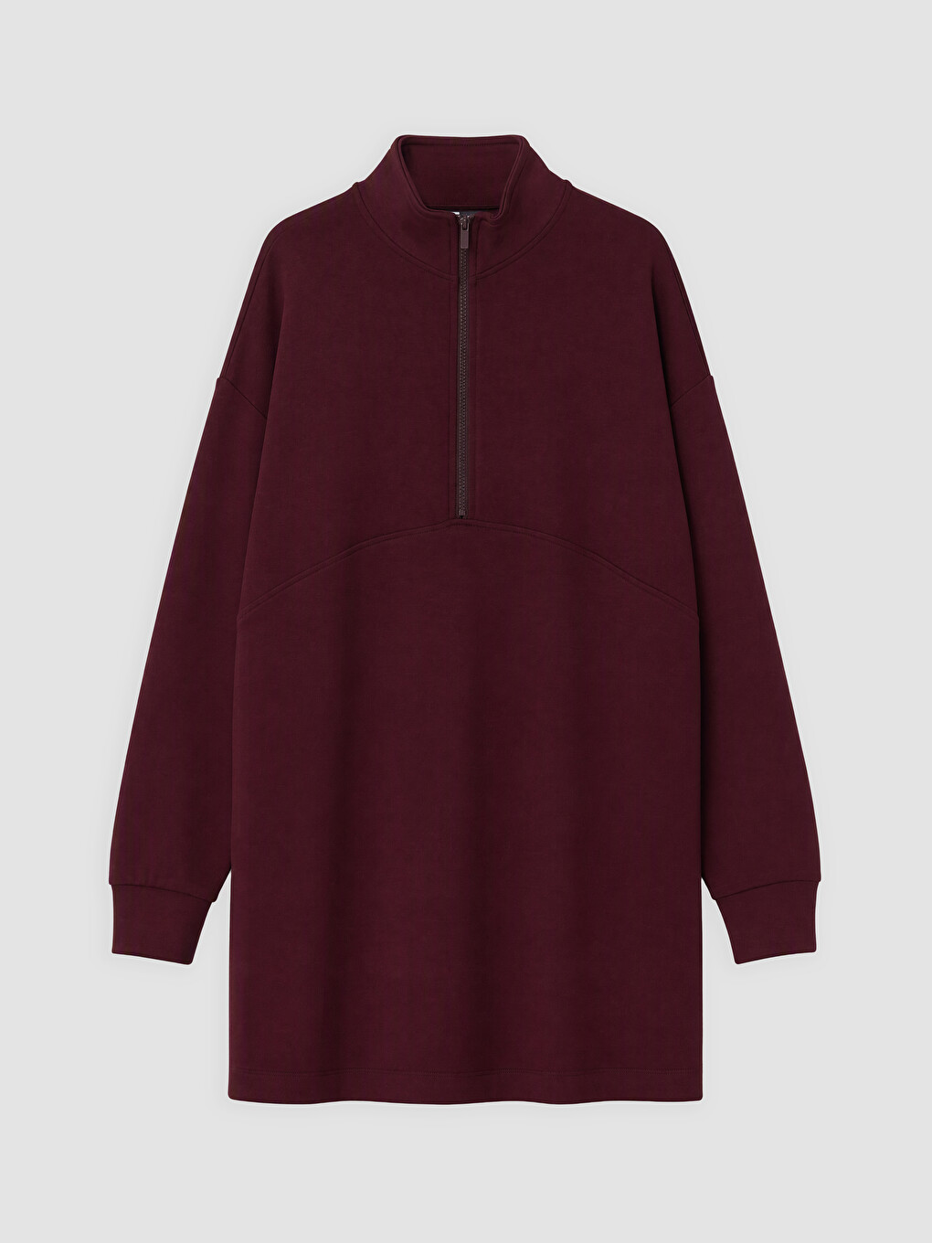 Woman Plum Sweatshirt Tunic