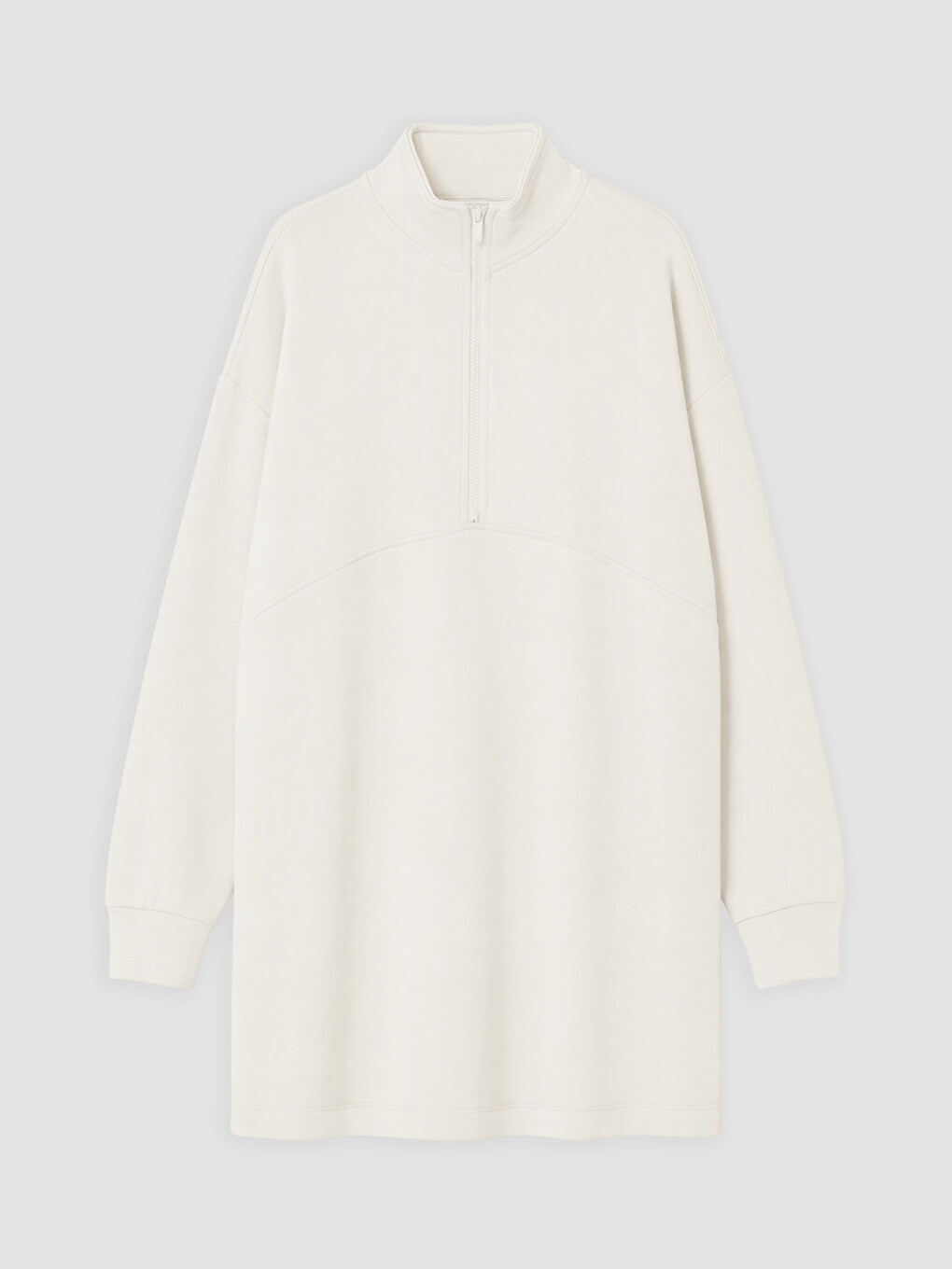 Woman White Sweatshirt Tunic