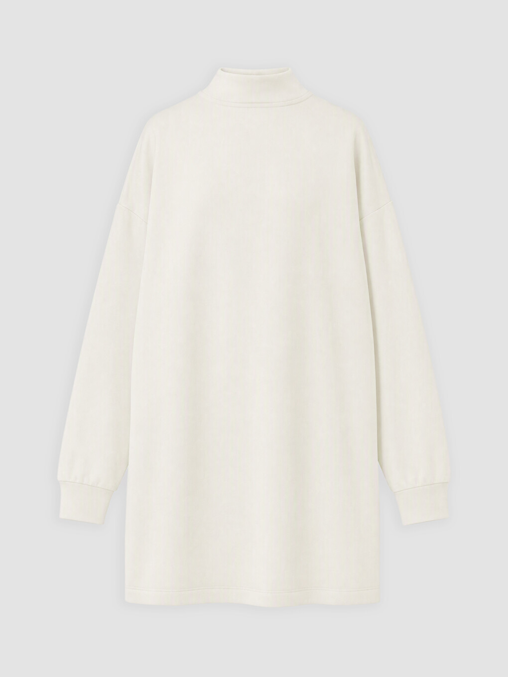 Woman White Sweatshirt Tunic-1