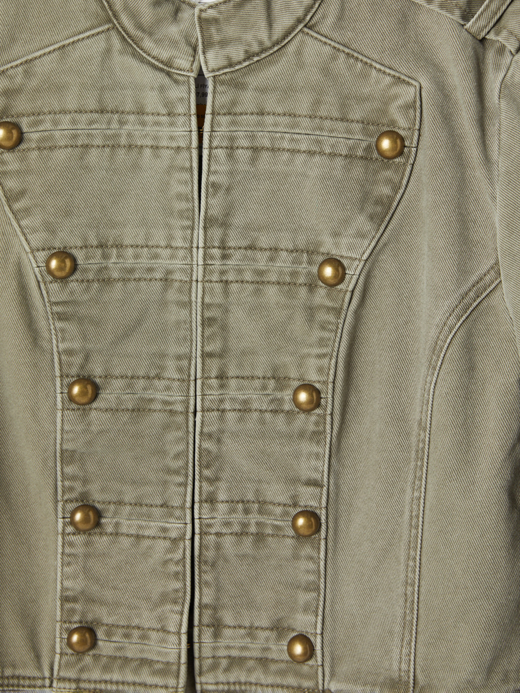 Decorated Buttoned Women's Jean Jacket-6