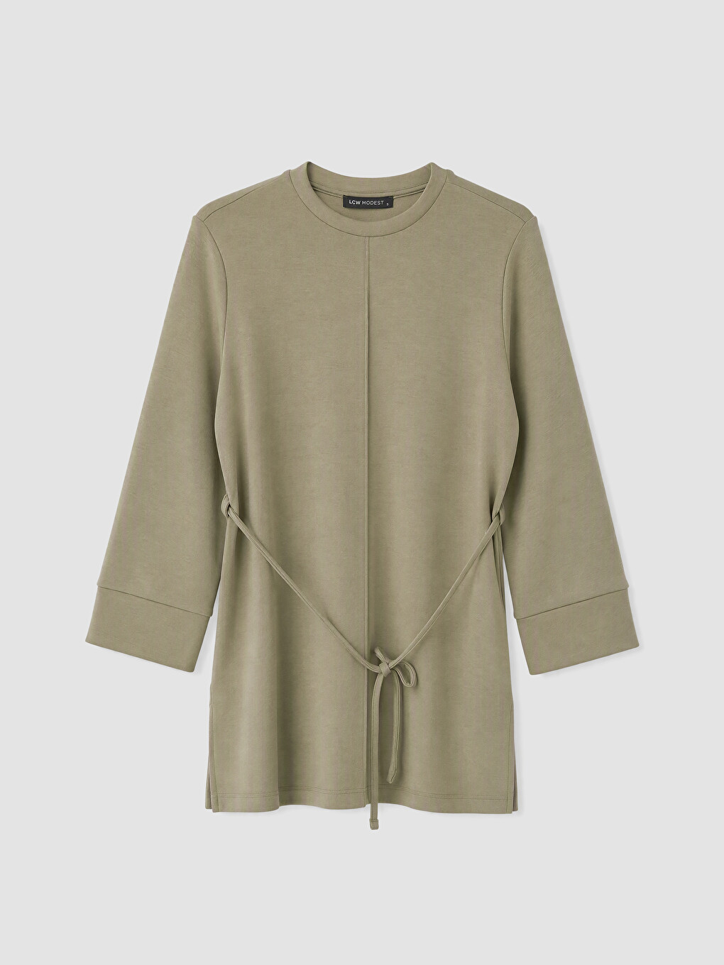 Haki Soft Touch Kadın Sweatshirt Tunik