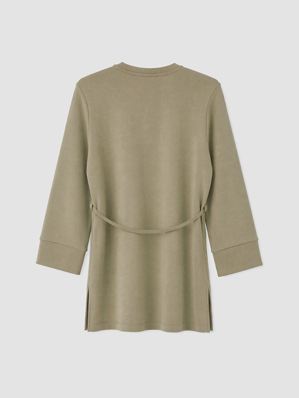 Haki Soft Touch Kadın Sweatshirt Tunik-2