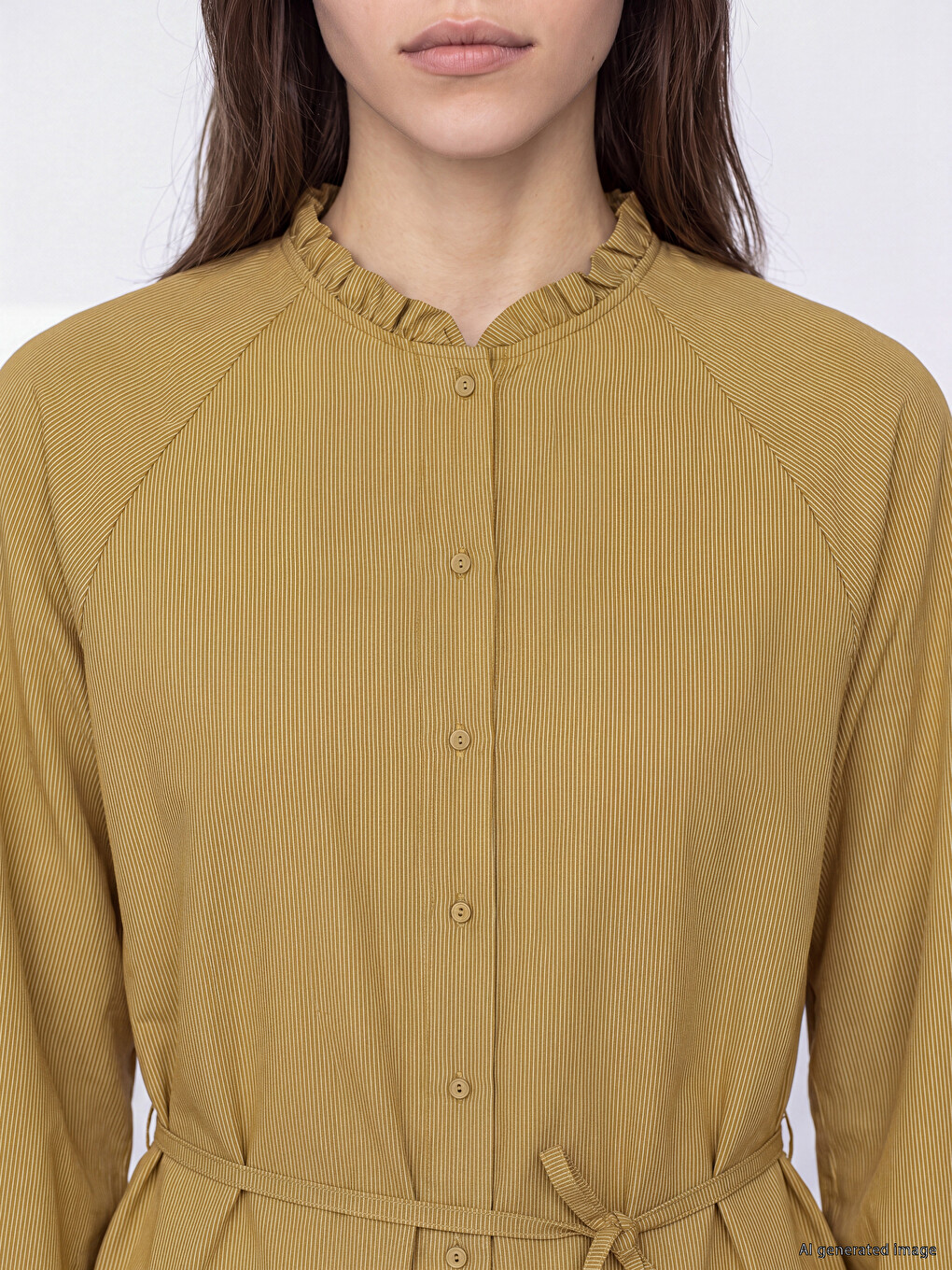 Woman Green Shirt Tunic-2