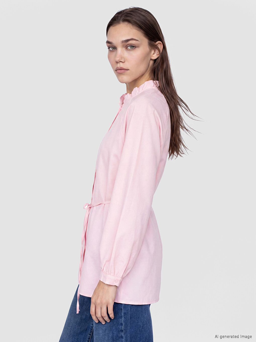 Woman Pink Shirt Tunic