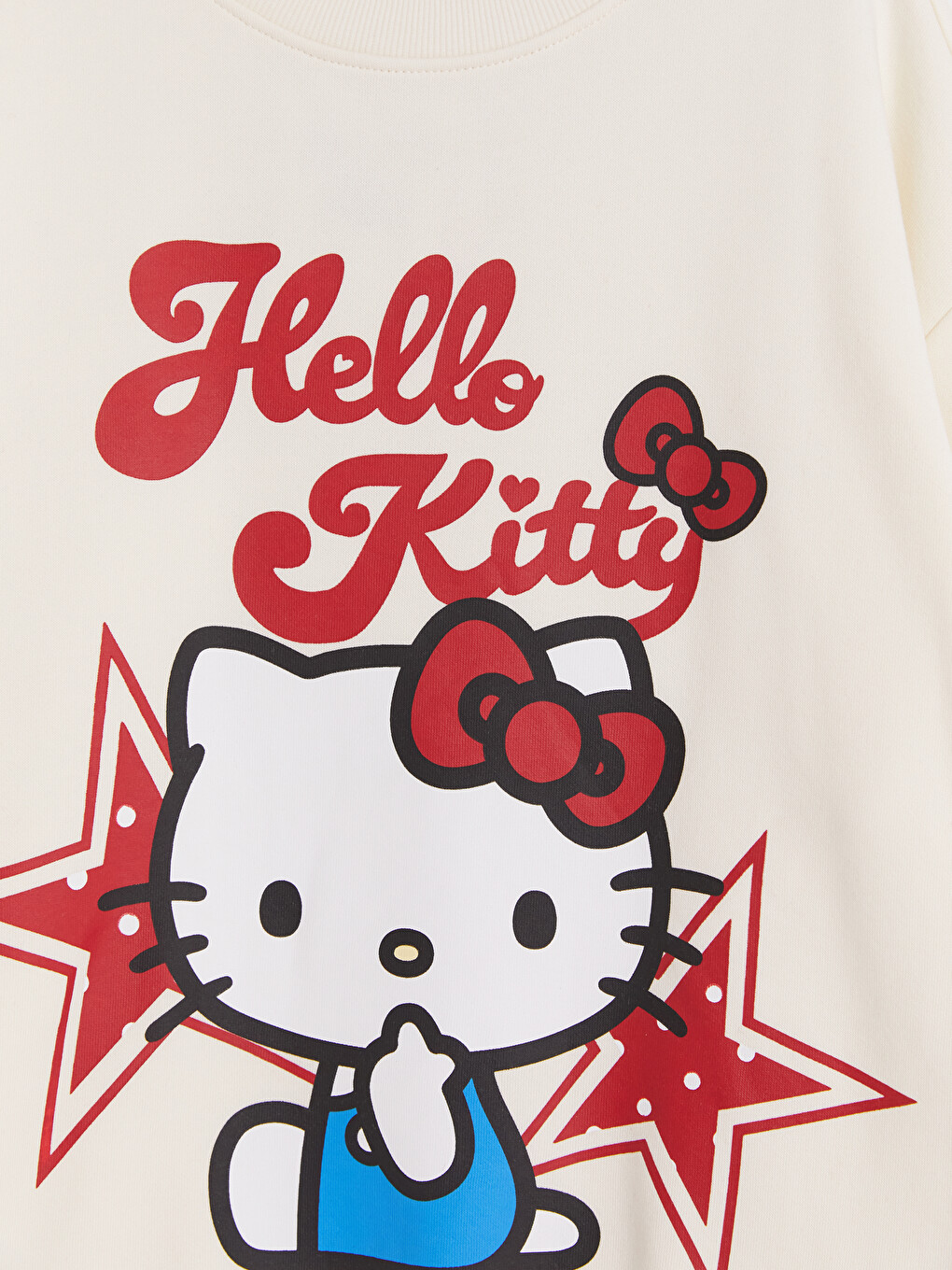Bluzë Sportive E Trashë Me Stampim Hello Kitty Për Vajza-1