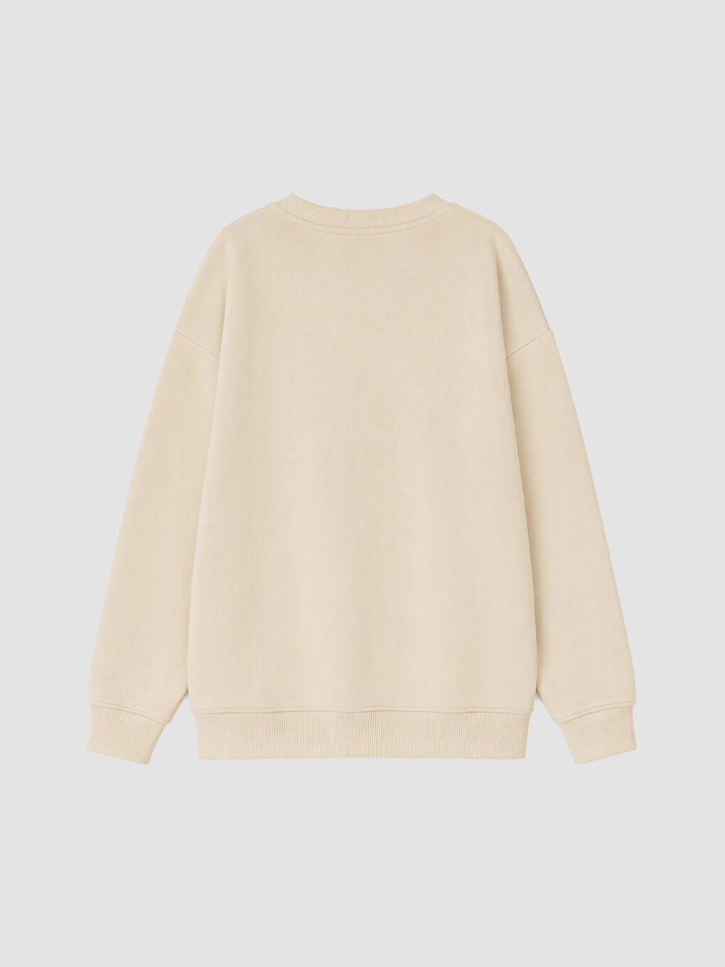 Bej Baskılı Kalın Erkek Çocuk Sweatshirt-3